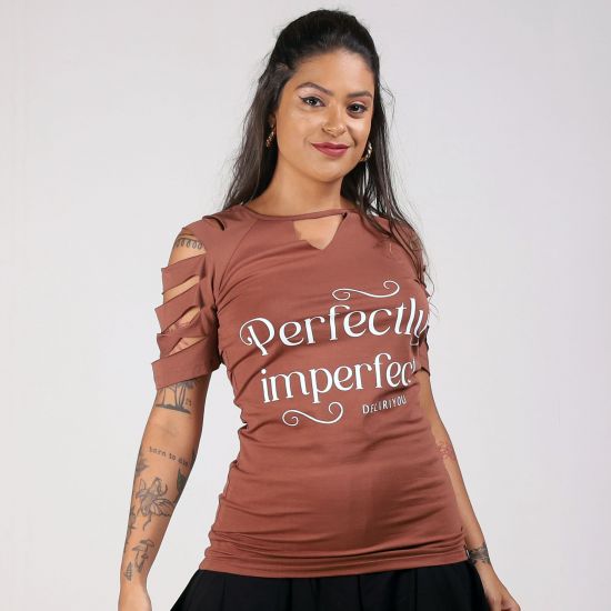 Blusa Marrom Perfectly Imperfect