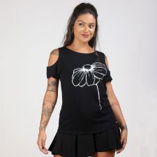 Blusa Preta Margarida