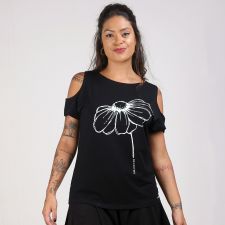 Blusa Preta Margarida