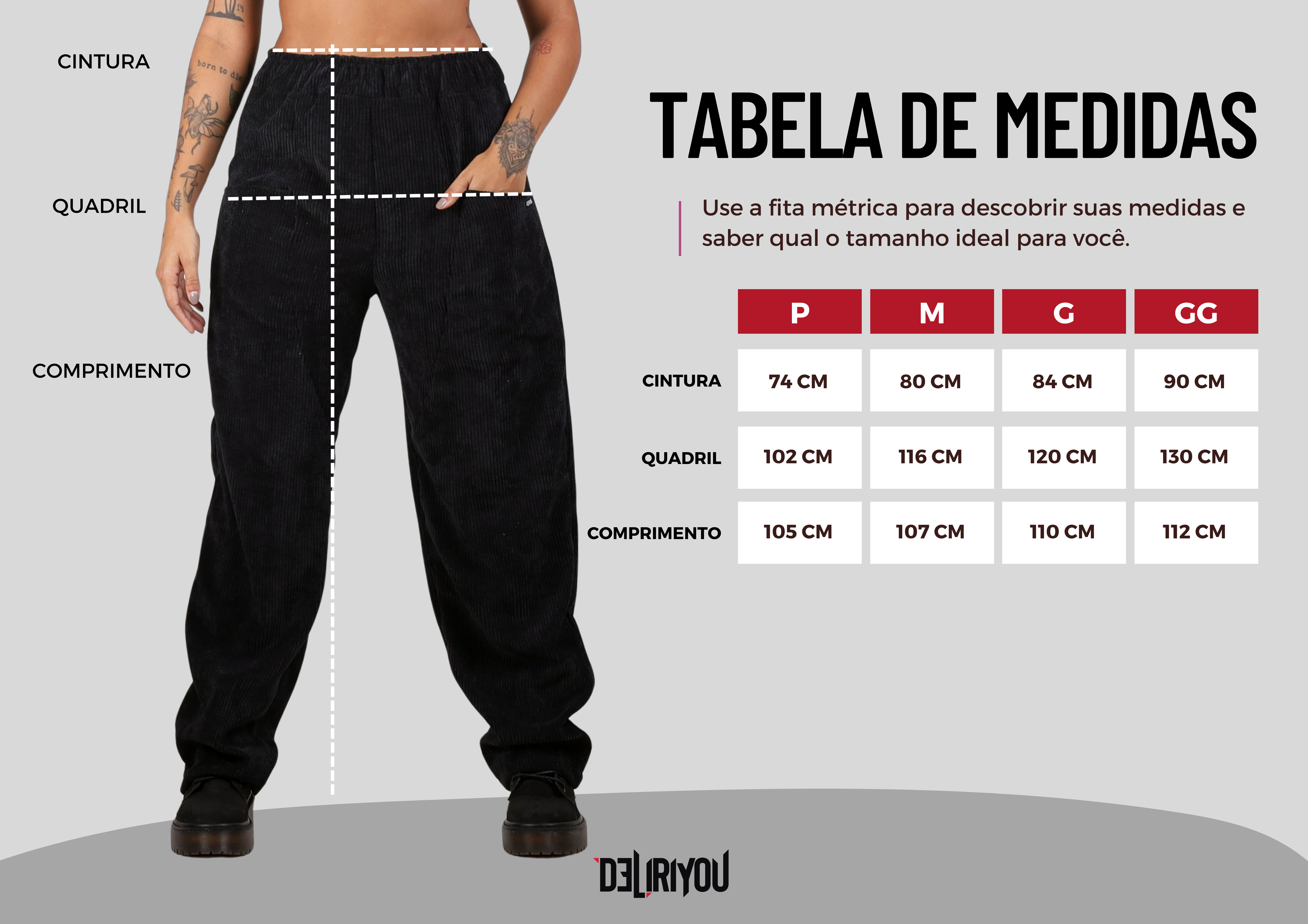 Tabela de medidas