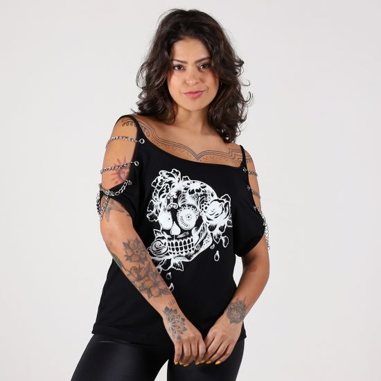 Blusa Chain Skull