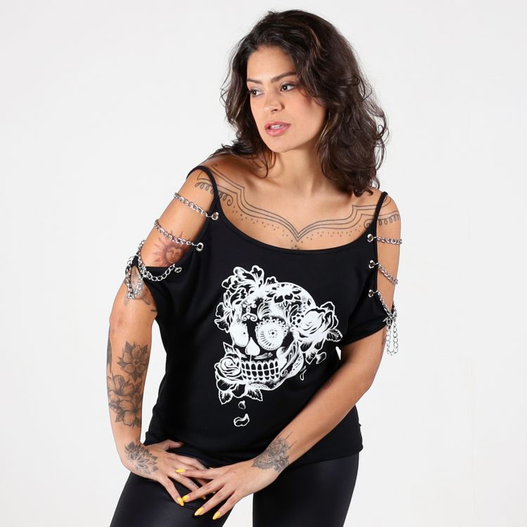 Blusa Chain Skull