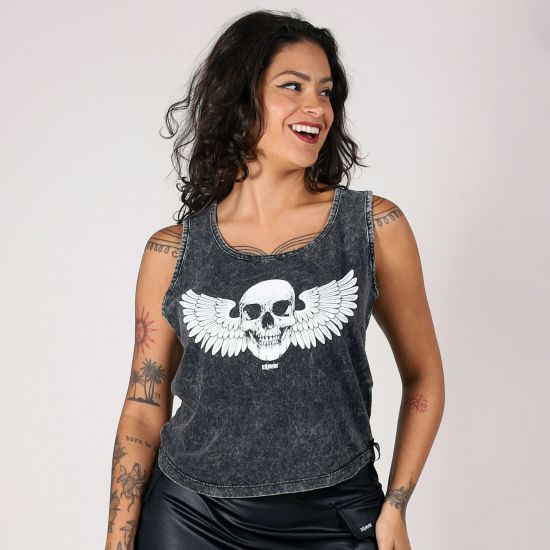 Blusa Estonada Fly Skull