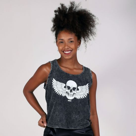 Blusa Estonada Fly Skull