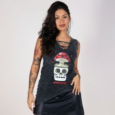 Blusa Estonada Assimétrica Mushroom