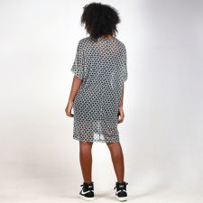 Vestido Duo Tule Geométrico