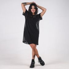 Vestido Duo Tule Total Black