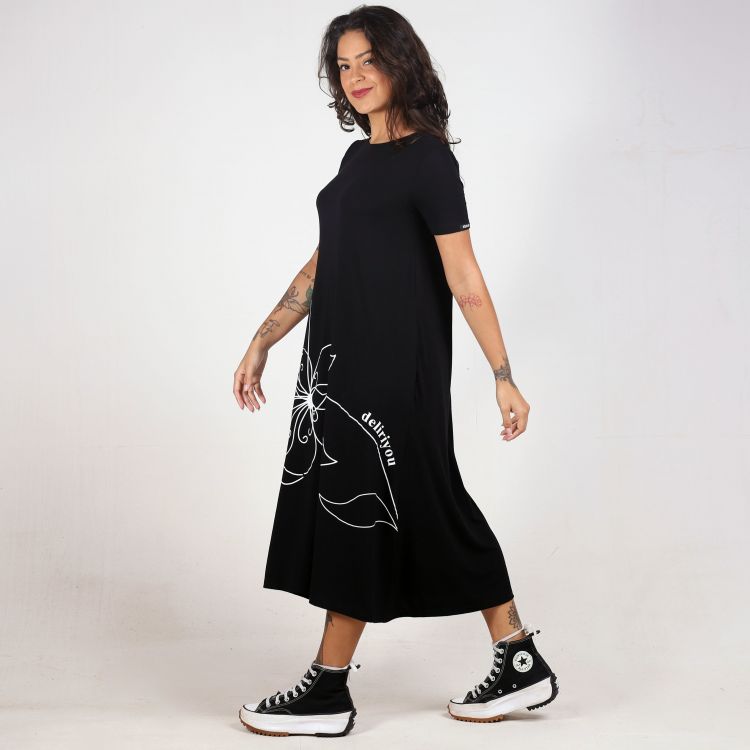 Vestido Amplo Flower