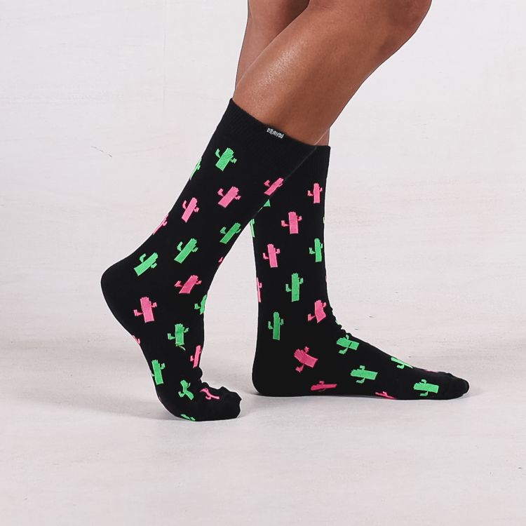 Meia Neon Cactus