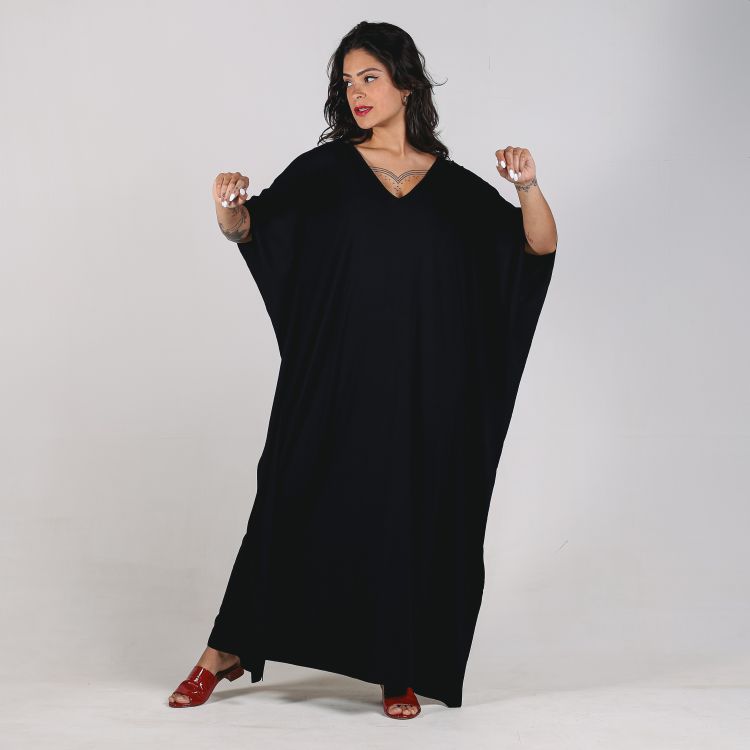 Vestido Kaftan Longo Black