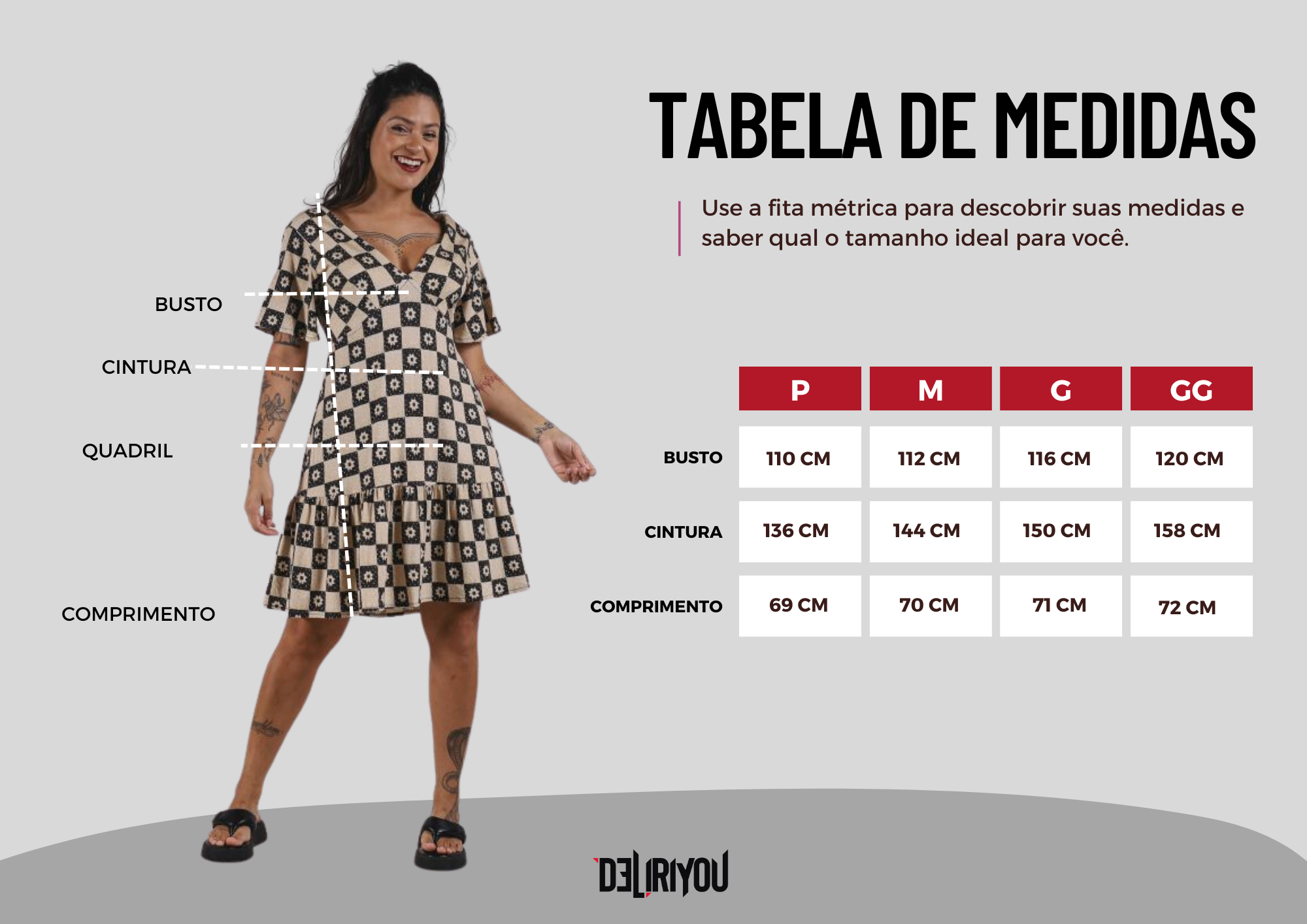 Tabela de medidas