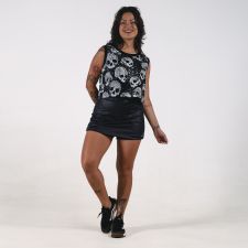 Blusa Cropped Skull  Art  Deliriyou