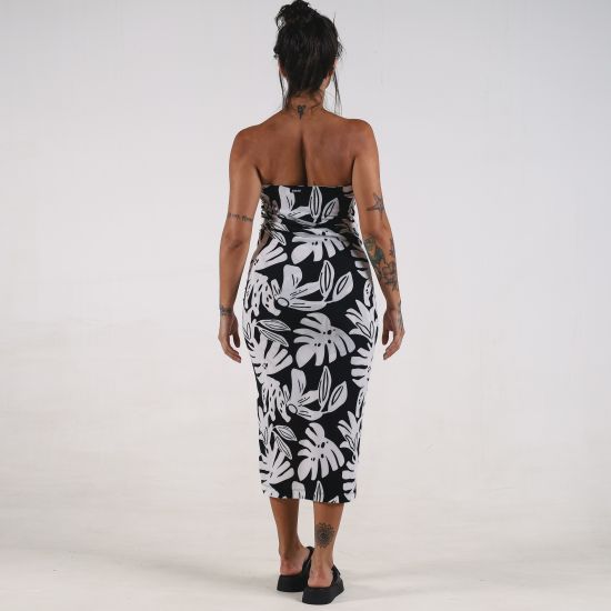 Vestido Reto Folhagem Deliriyou