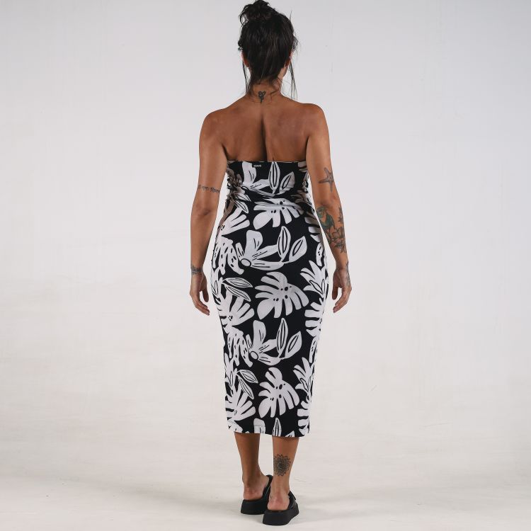 Vestido Reto Folhagem Deliriyou