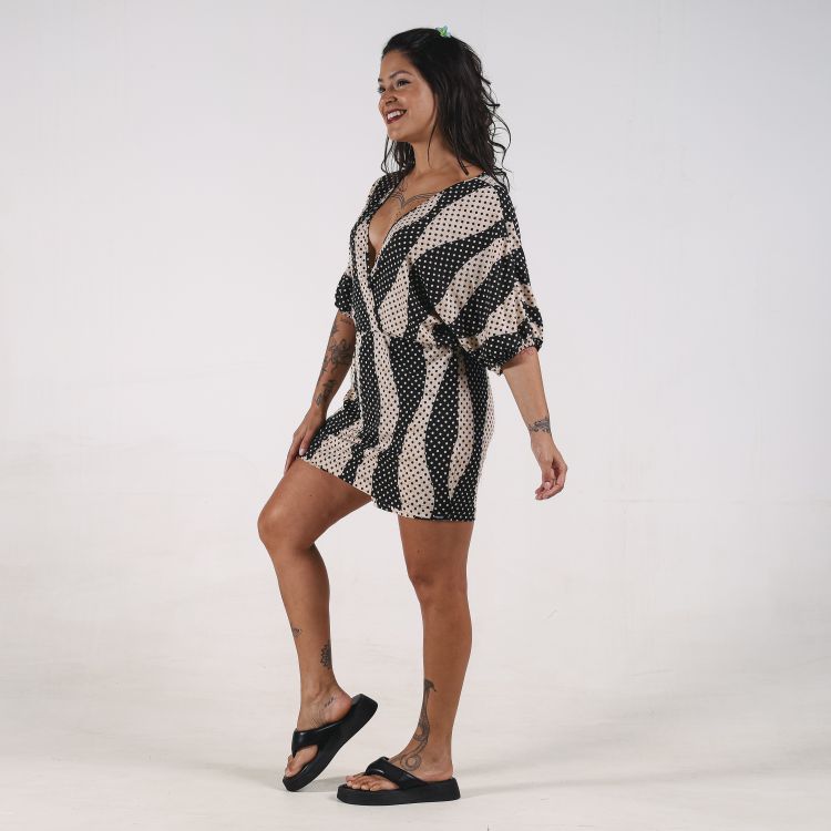 Macaquinho Short Saia Estampado Deliriyou