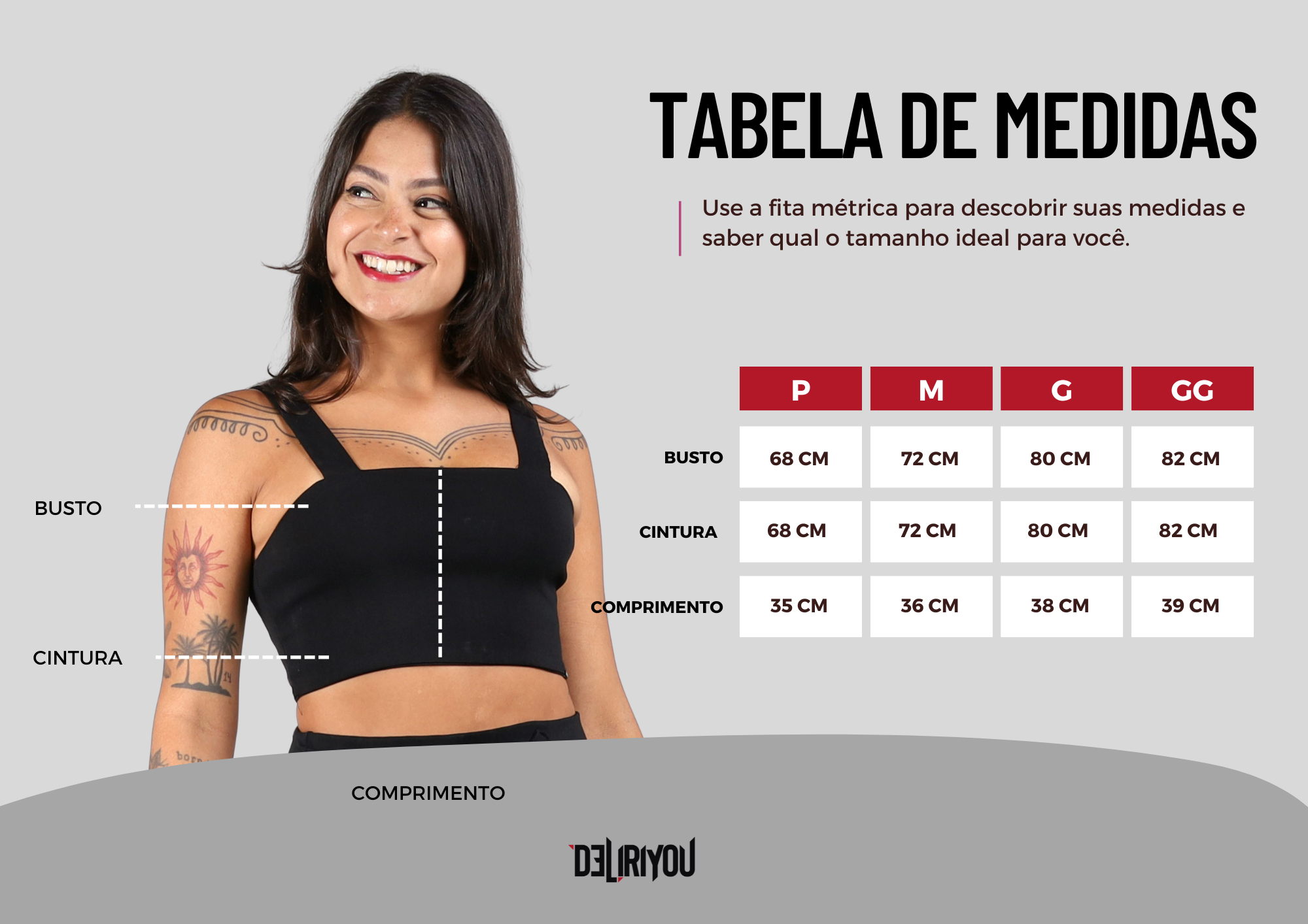 Tabela de medidas