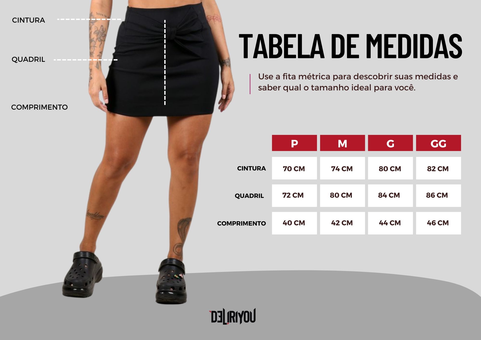 Tabela de medidas