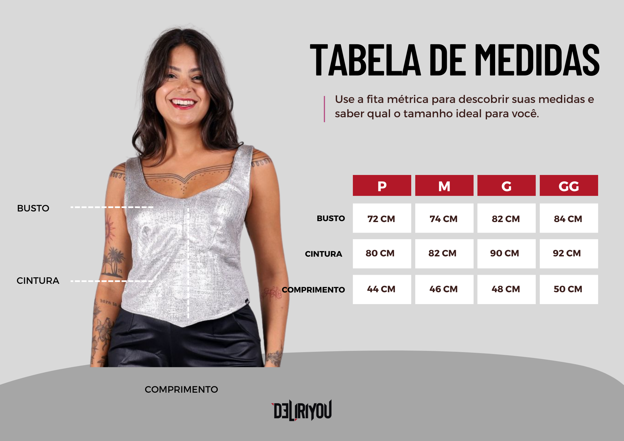 Tabela de medidas