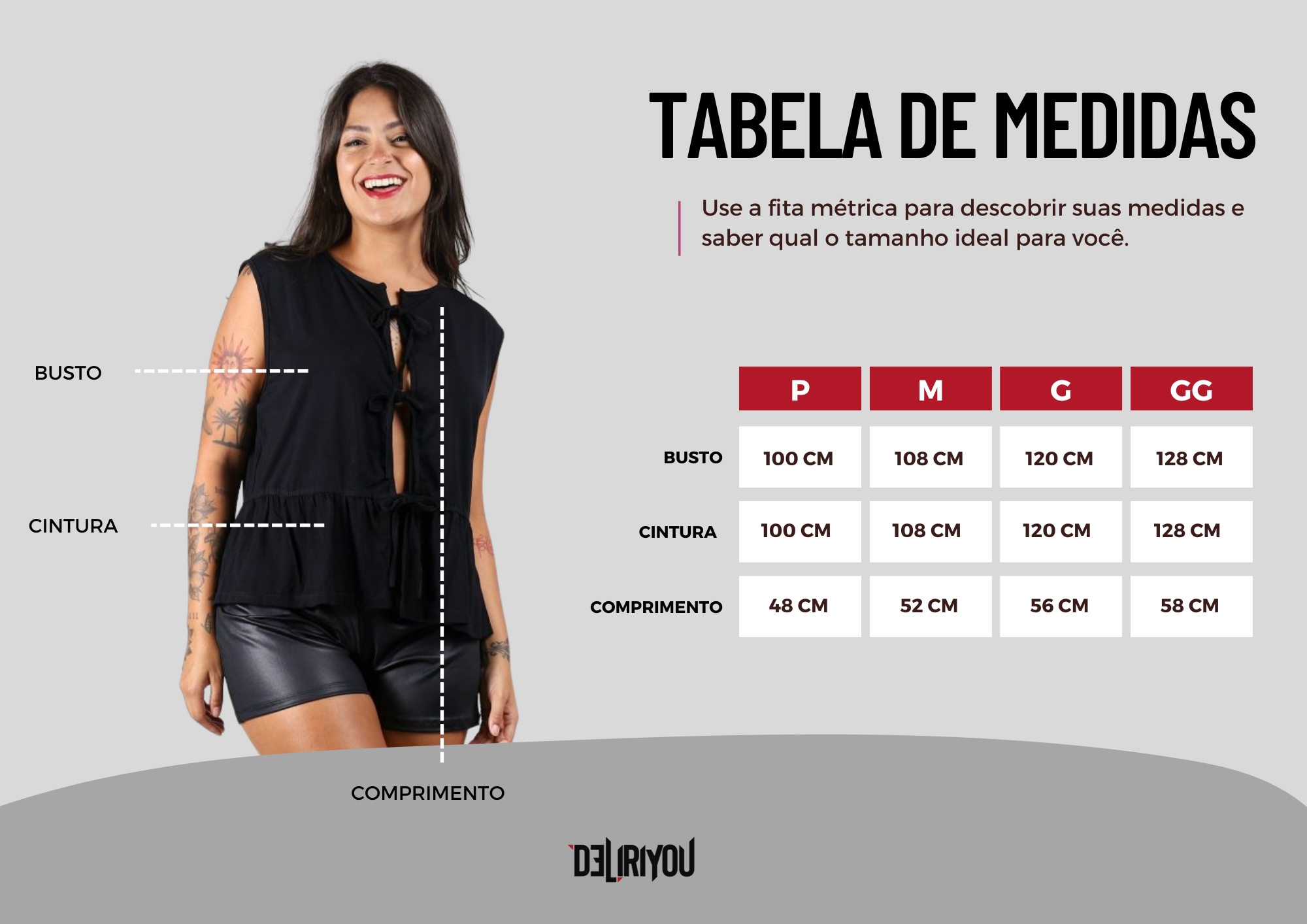 Tabela de medidas