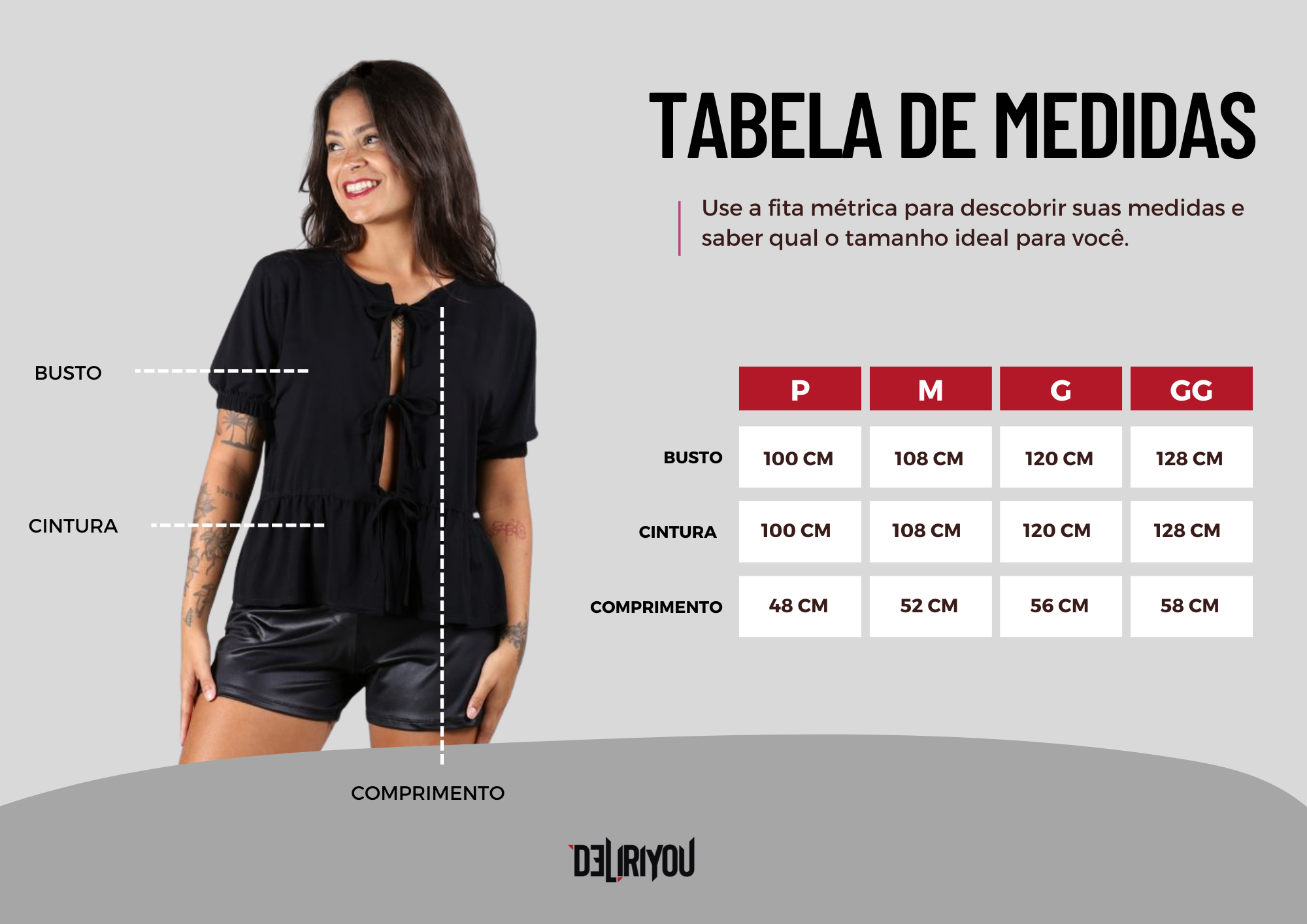 Tabela de medidas