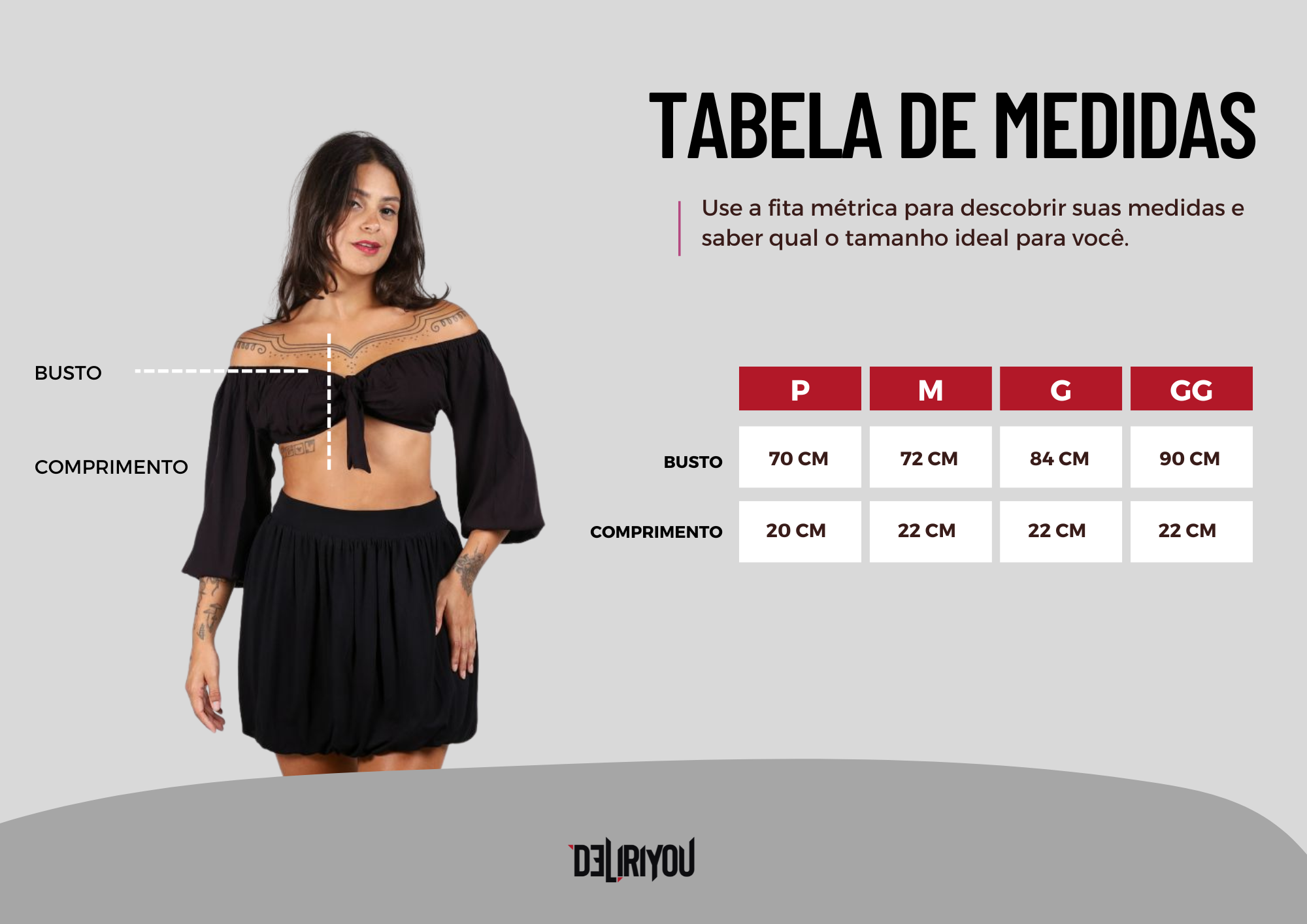 Tabela de medidas