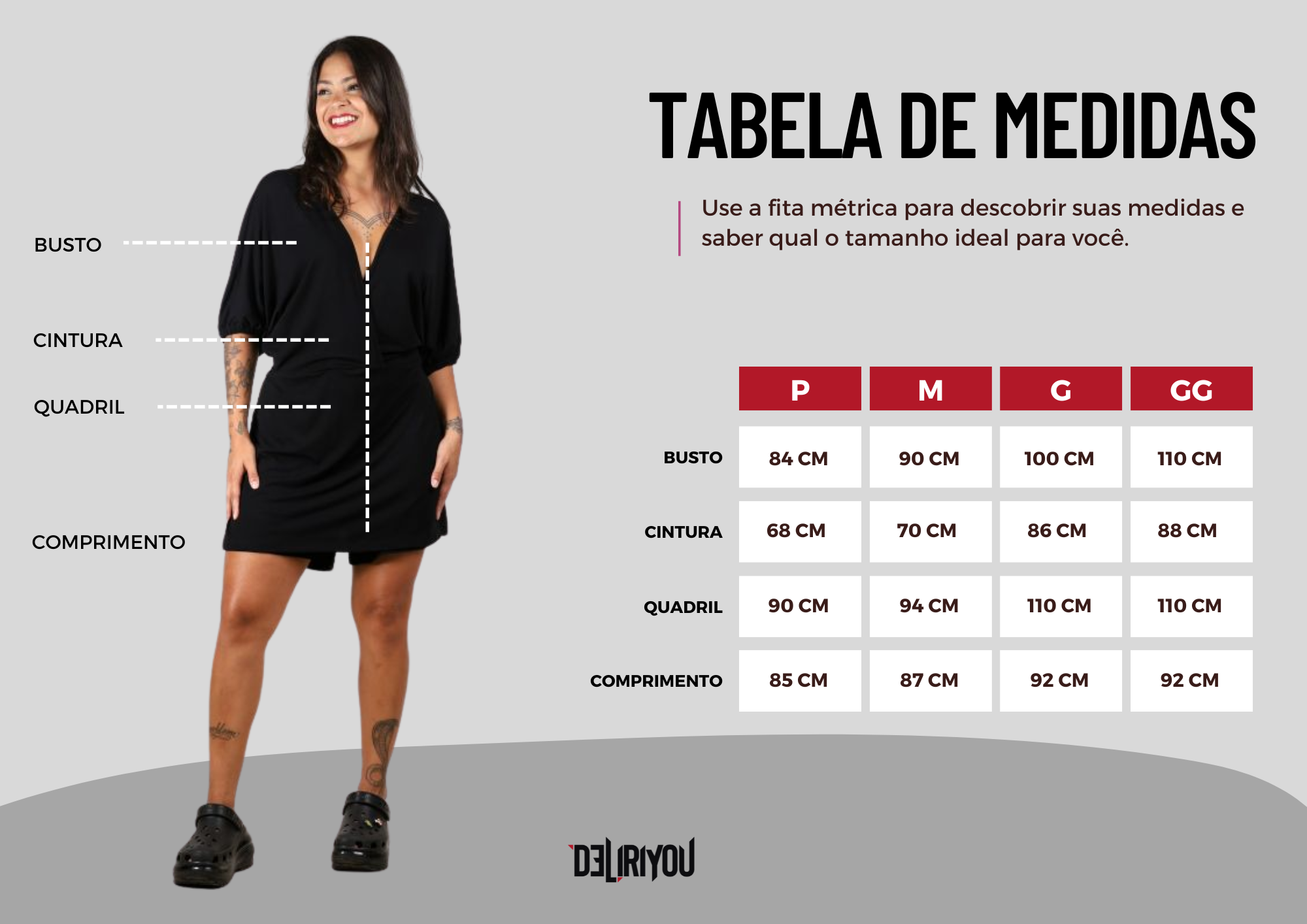 Tabela de medidas