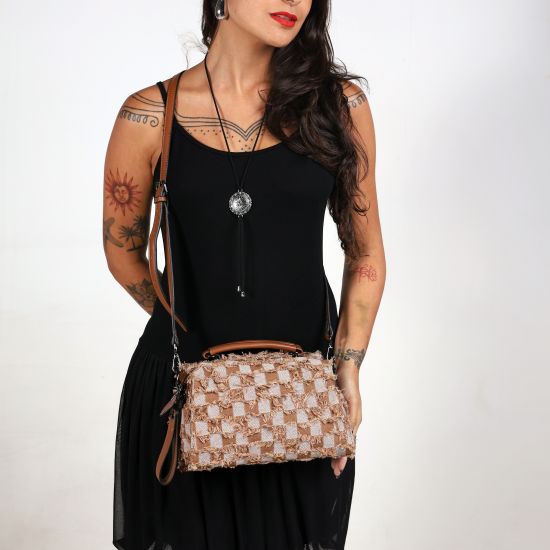 Bolsa Denim Pop Caramelo