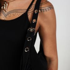 Bolsa Franja Rebel Preta