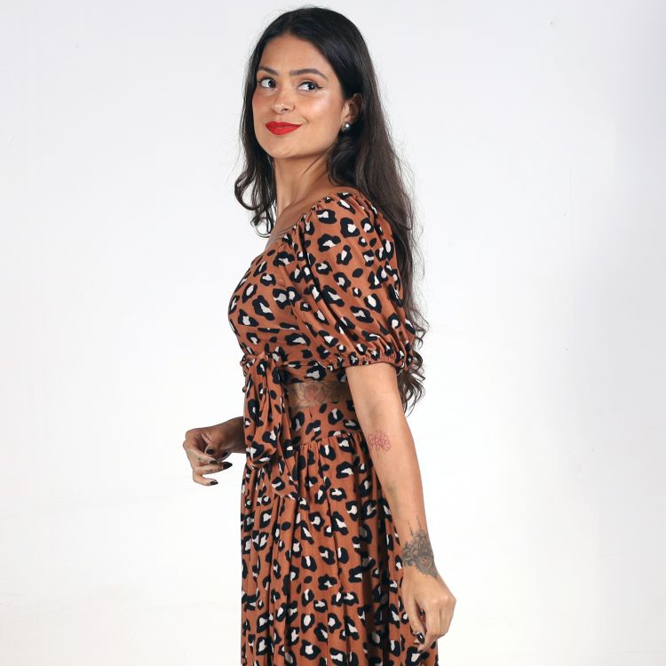Cropped Doll Animal Print