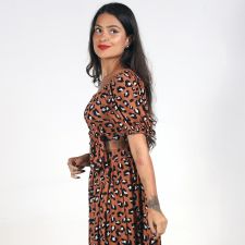 Cropped Doll Animal Print