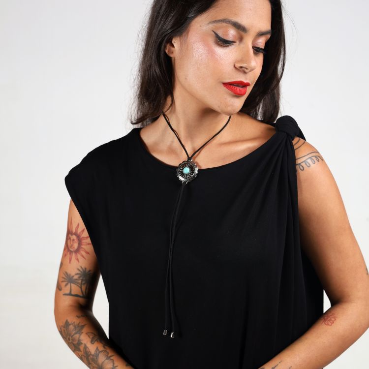 Colar Boho Turquesa