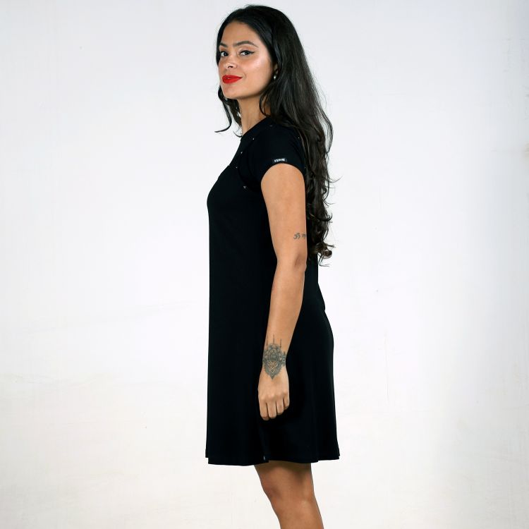 Vestido Layer Tachas