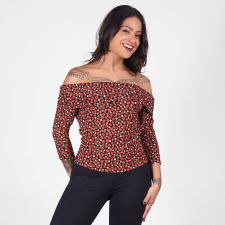 Blusa Ombro a Ombro Moranguinho