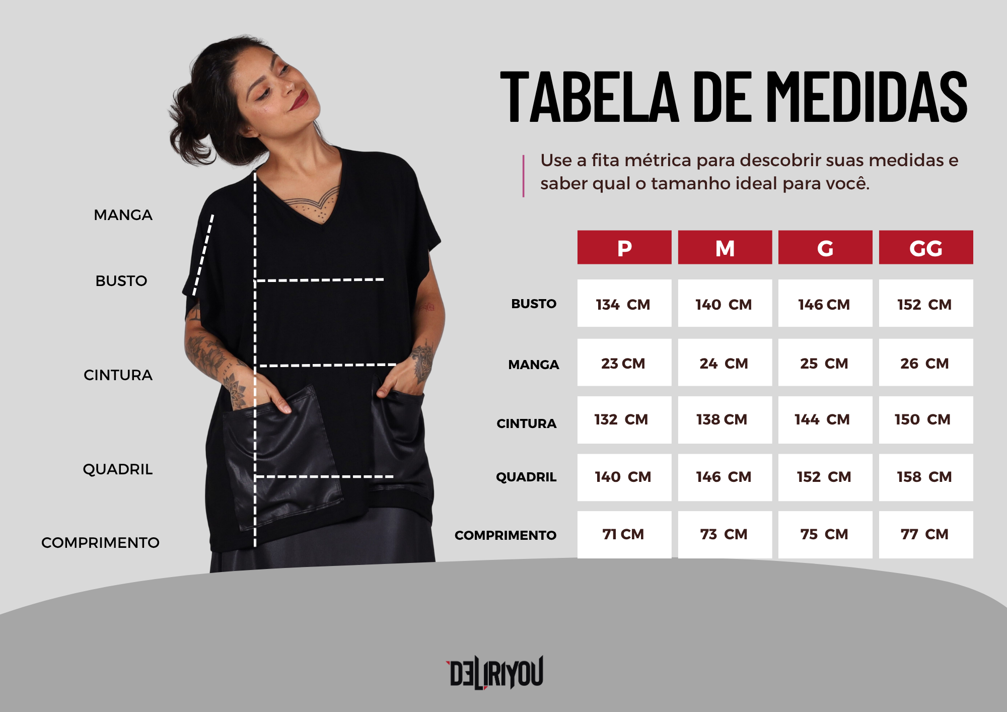 Tabela de medidas