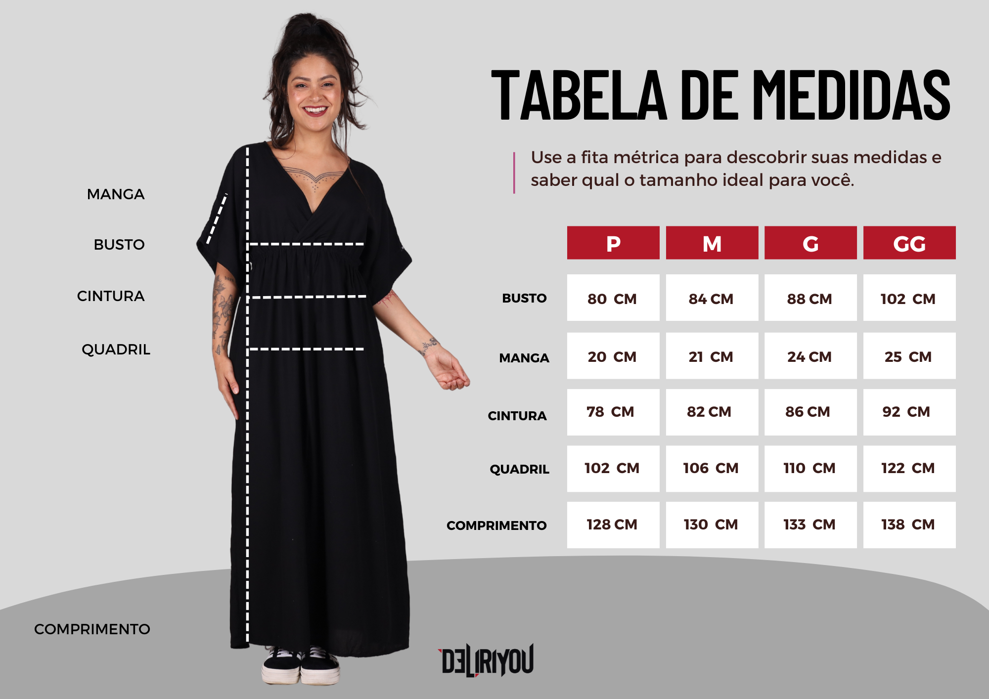 Tabela de medidas