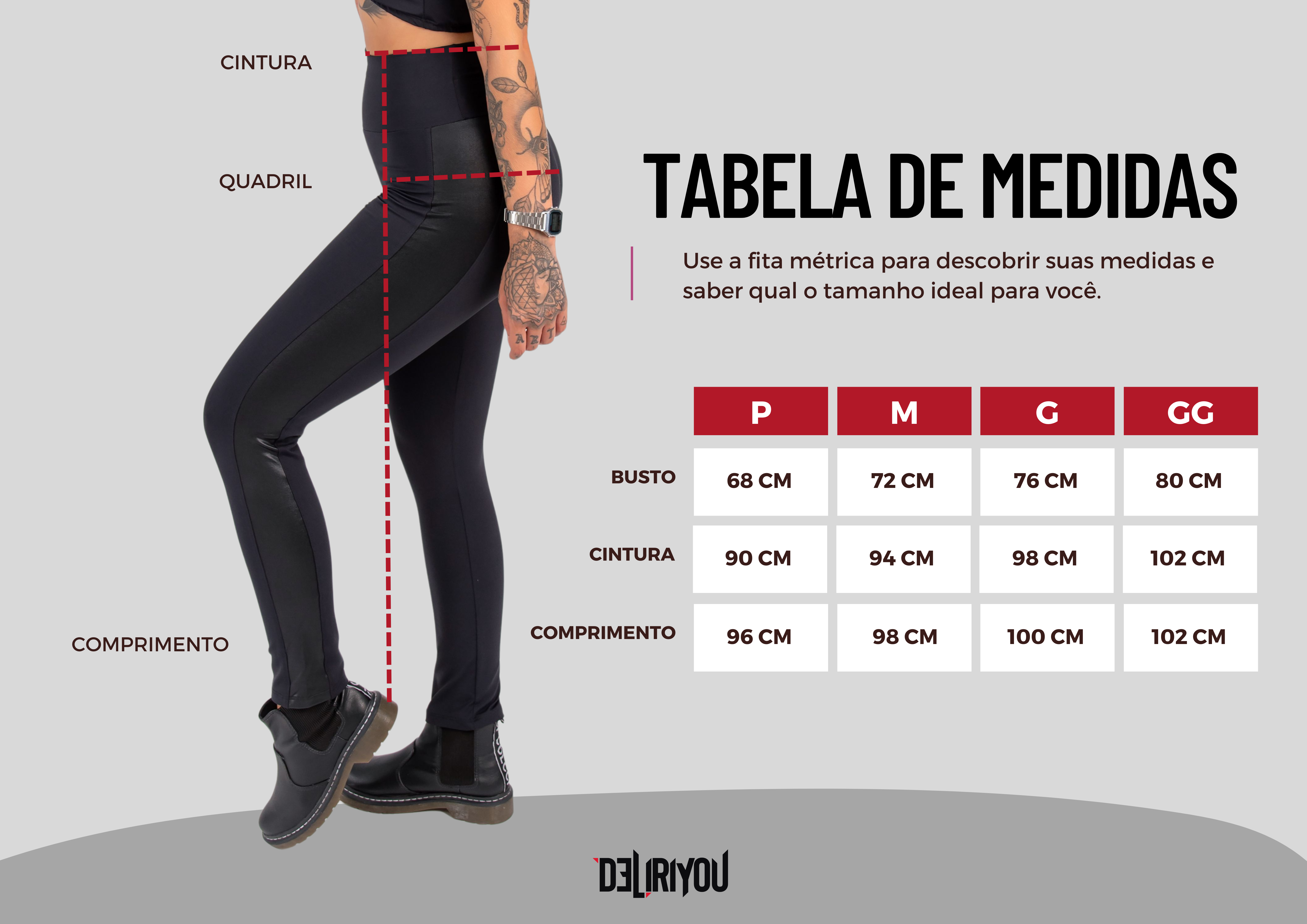 Tabela de medidas