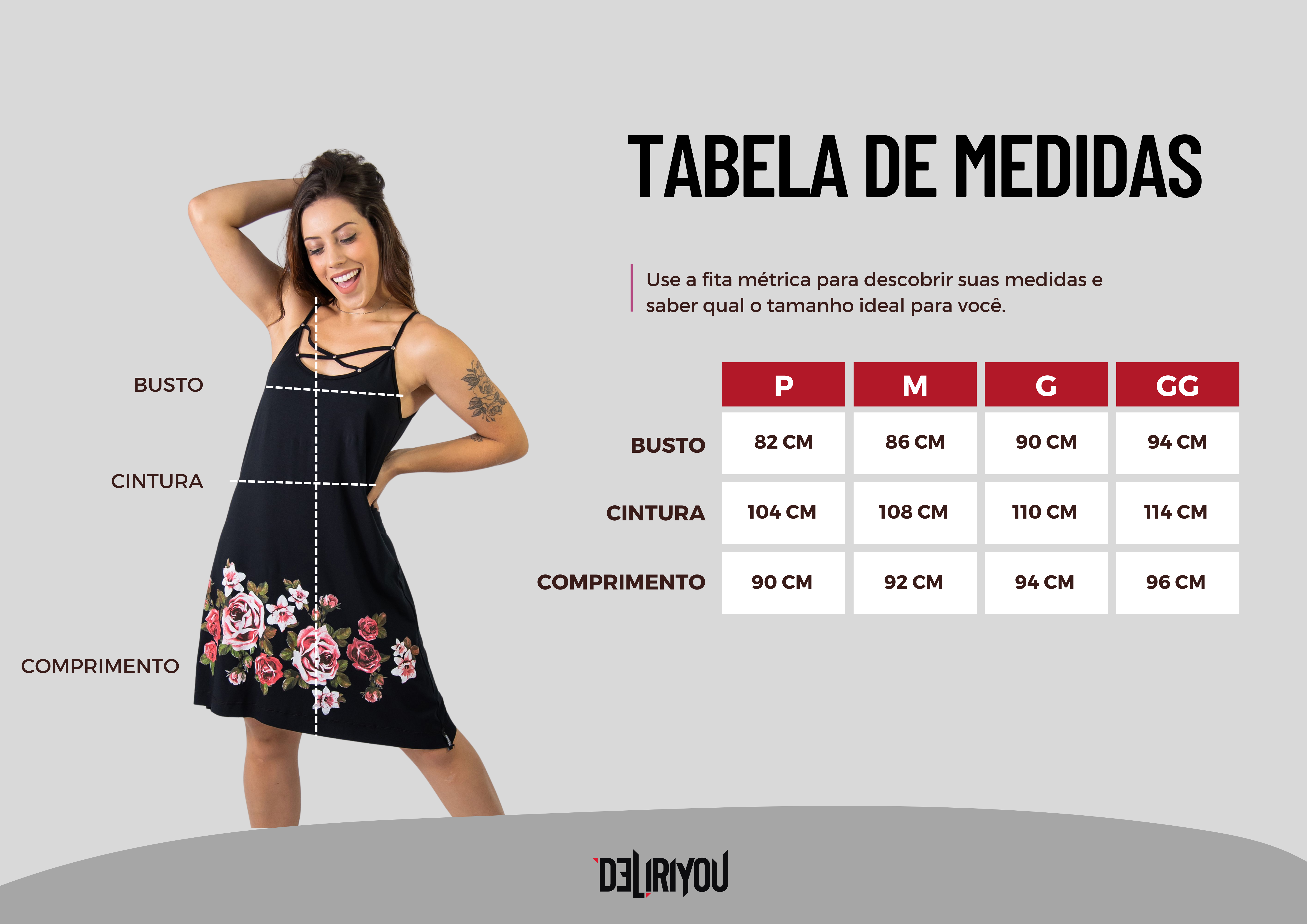 Tabela de medidas