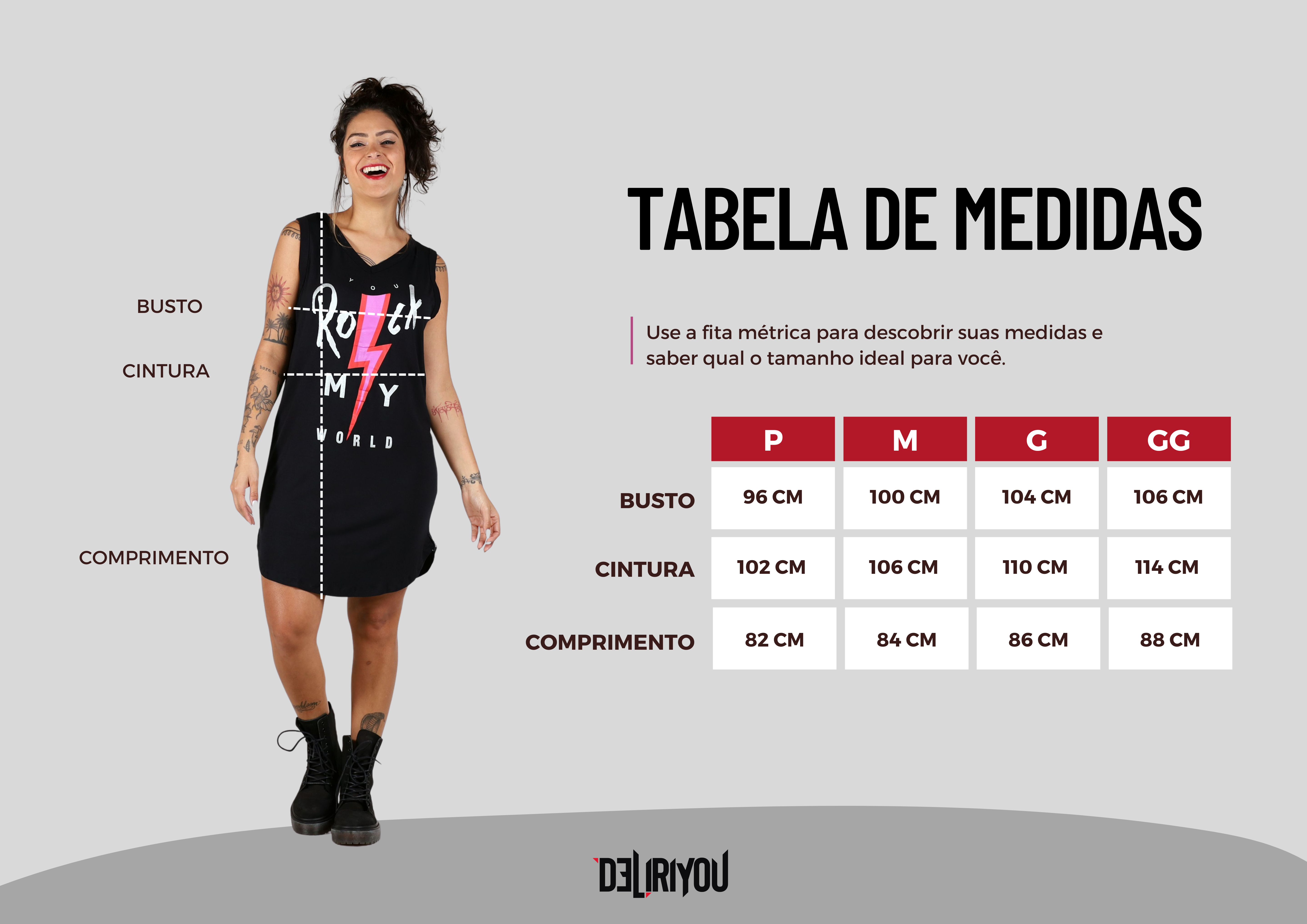 Tabela de medidas