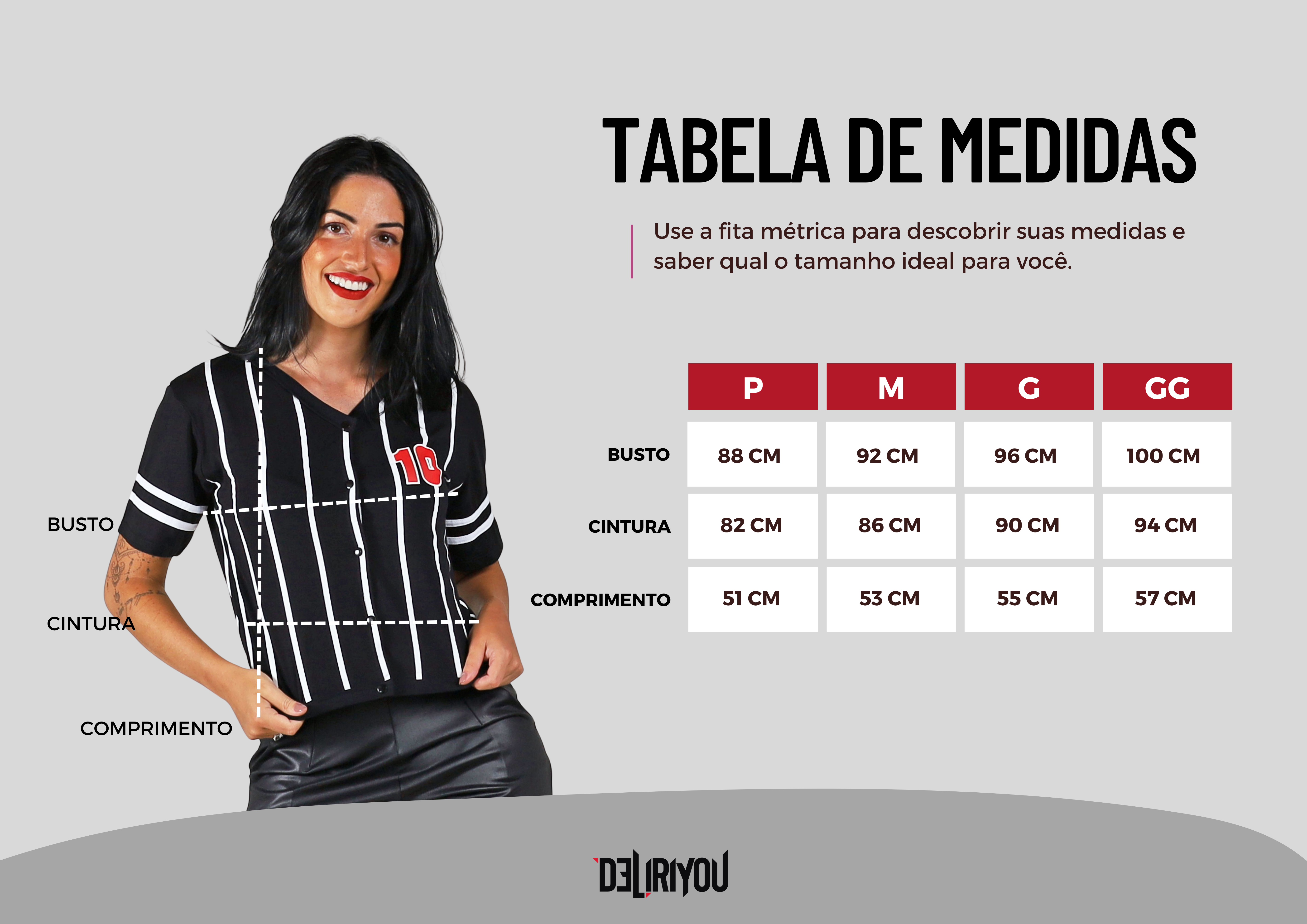 Tabela de medidas