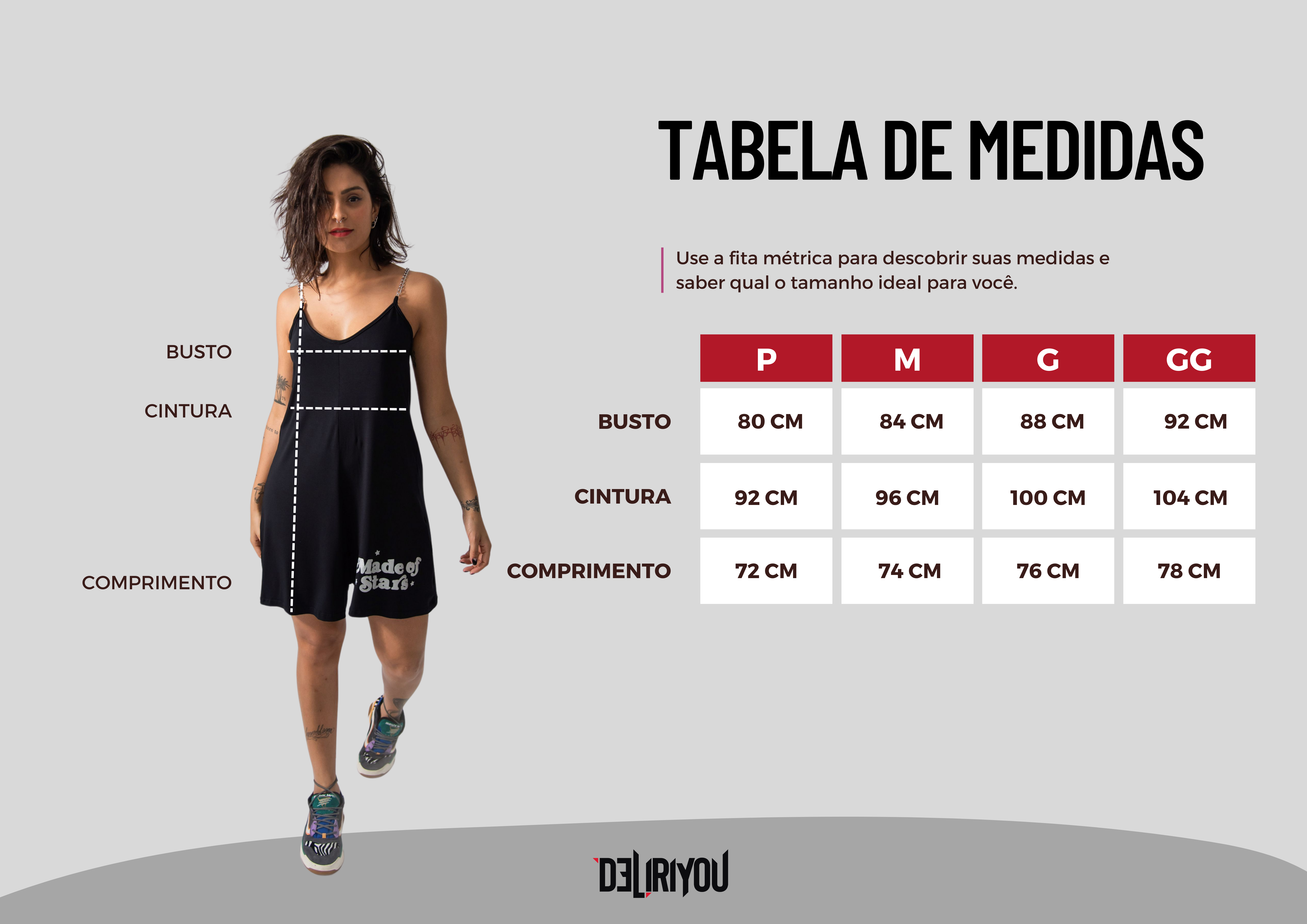 Tabela de medidas