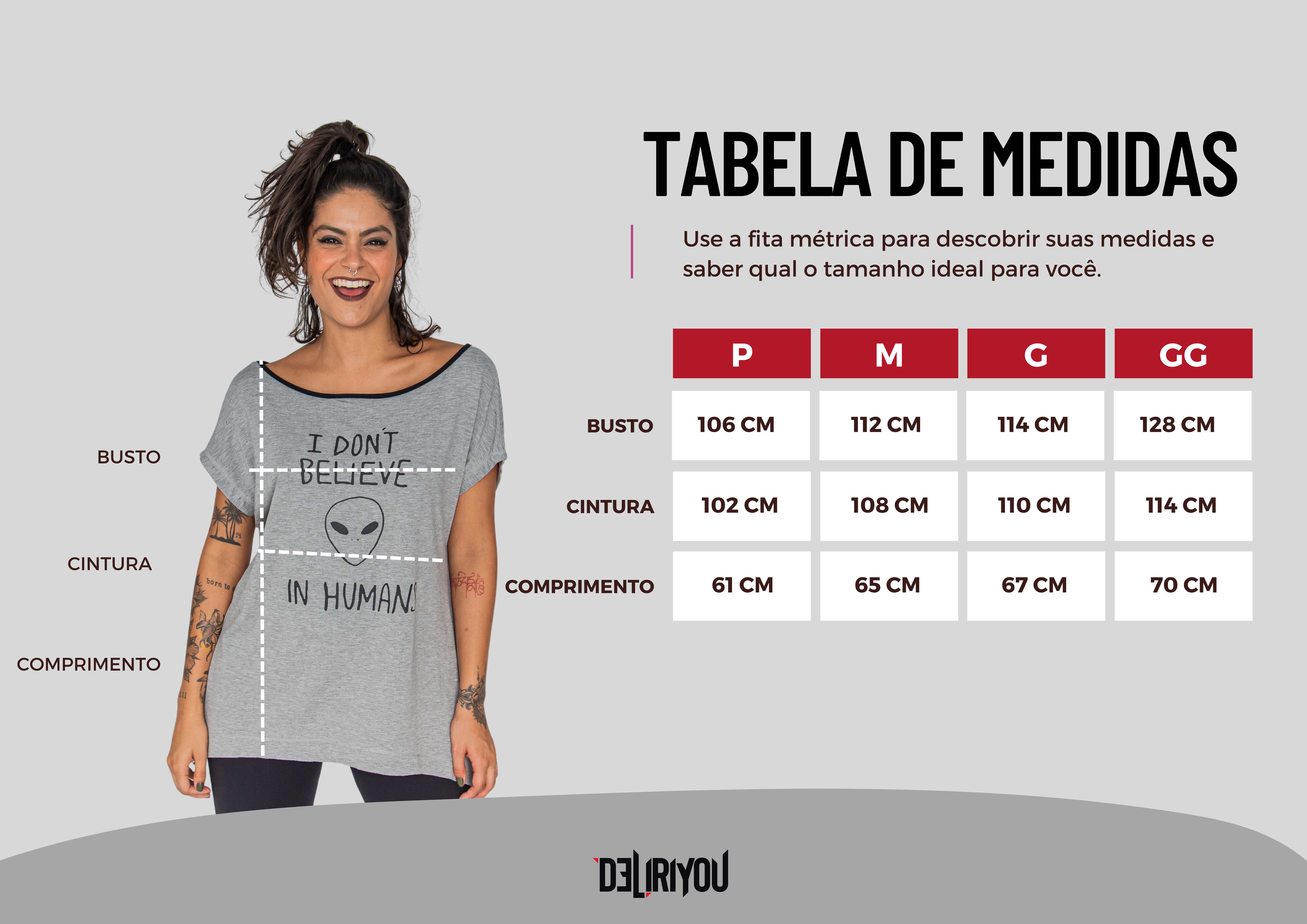 Tabela de medidas