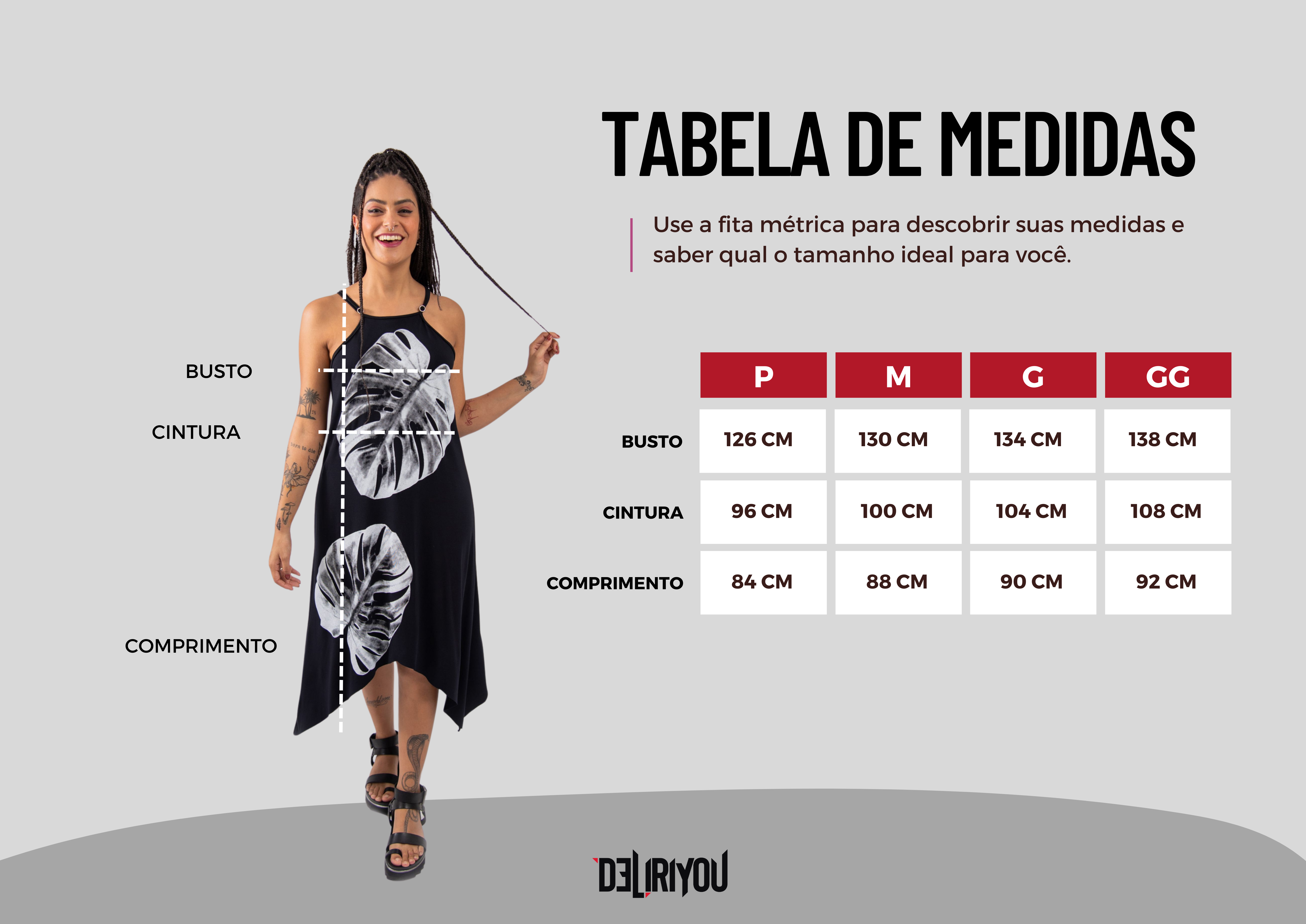 Tabela de medidas