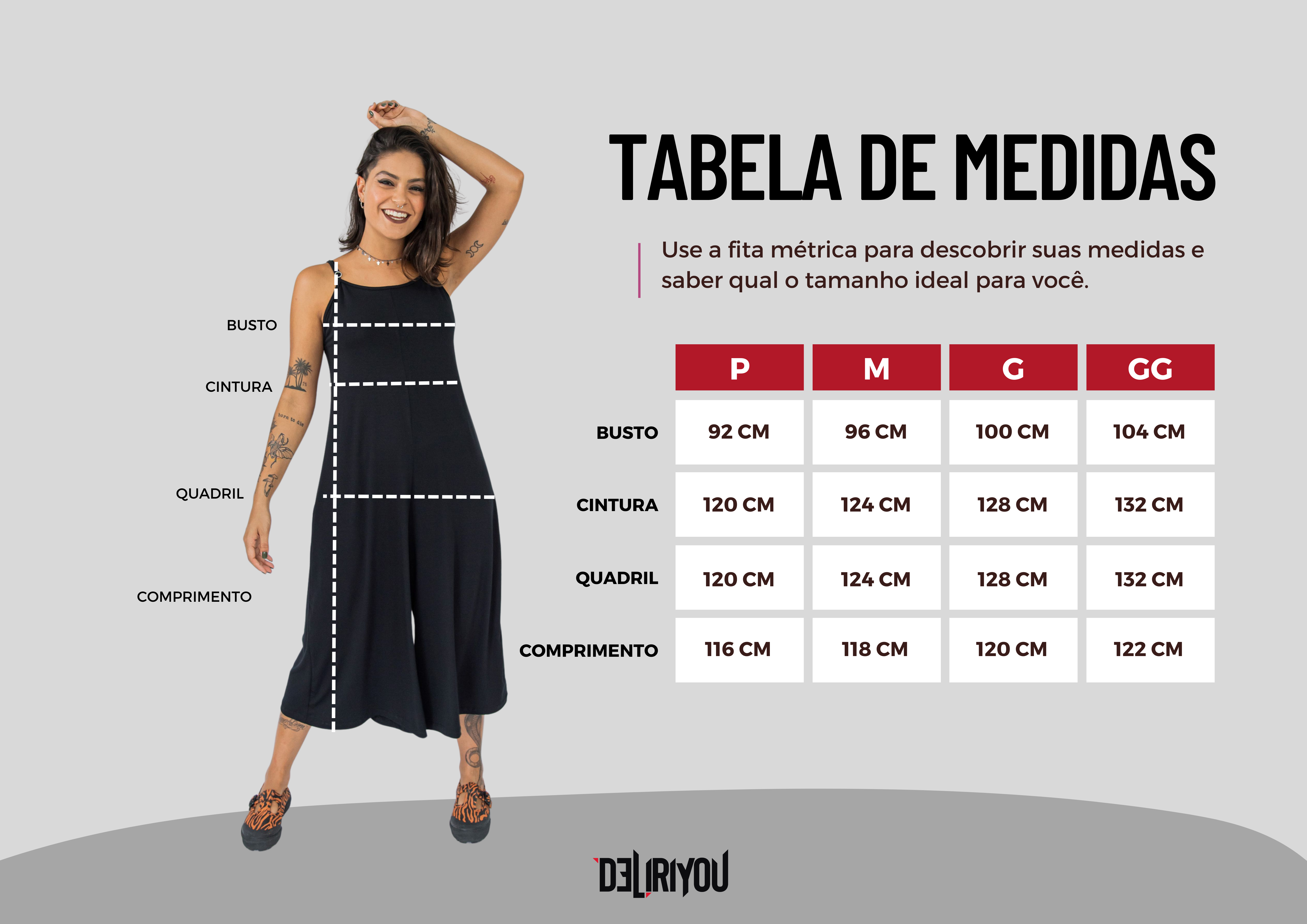 Tabela de medidas