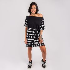 Vestido Positive Words Black