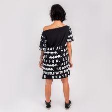 Vestido Positive Words Black