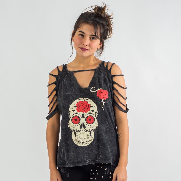 Blusa Estonada Caveira Mexicana