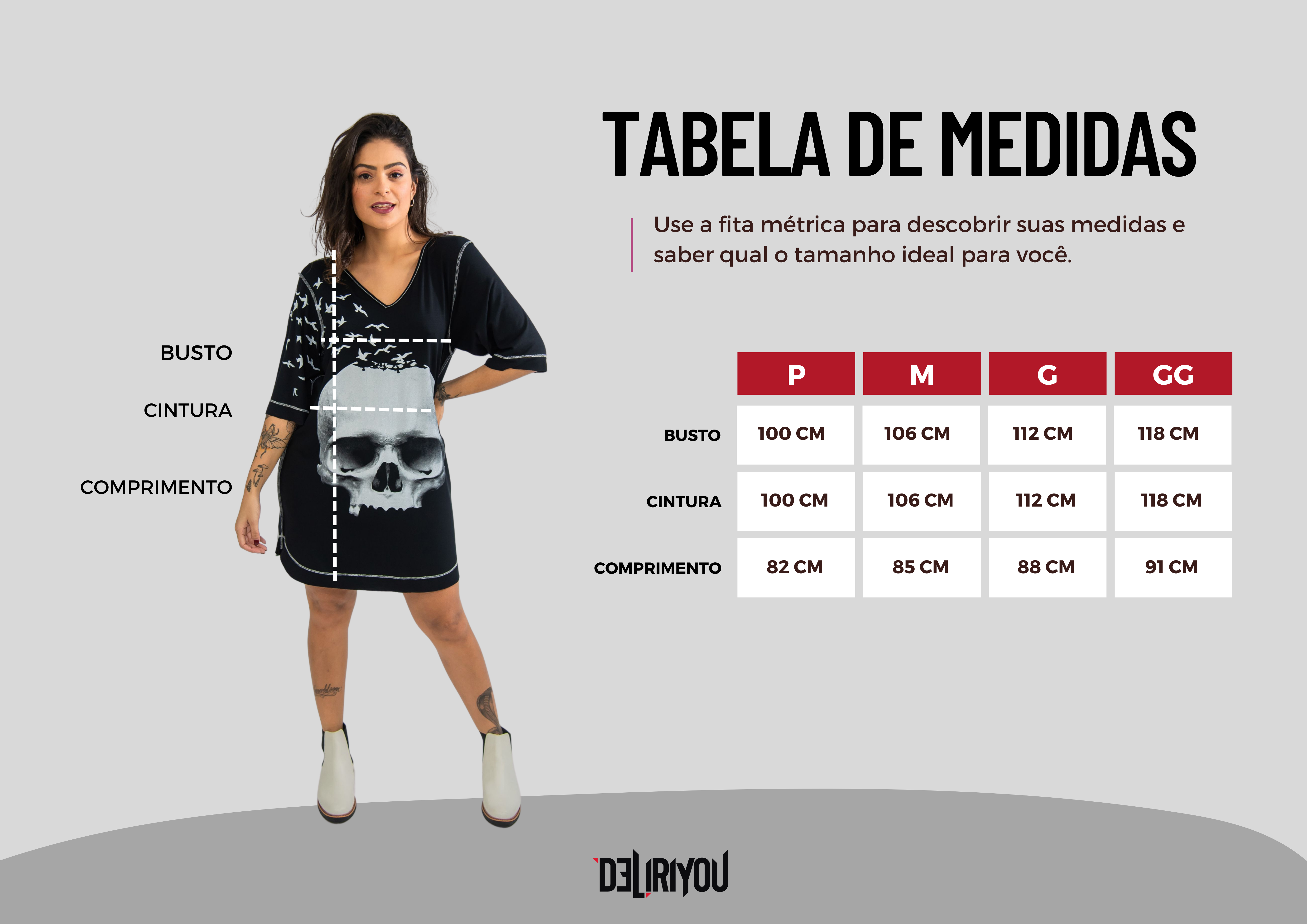 Tabela de medidas