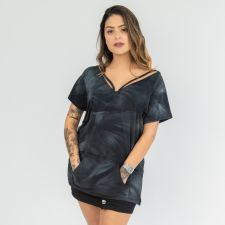 Blusa Max Tie Dye Black