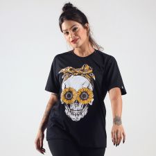 Camiseta Sunflower Skull