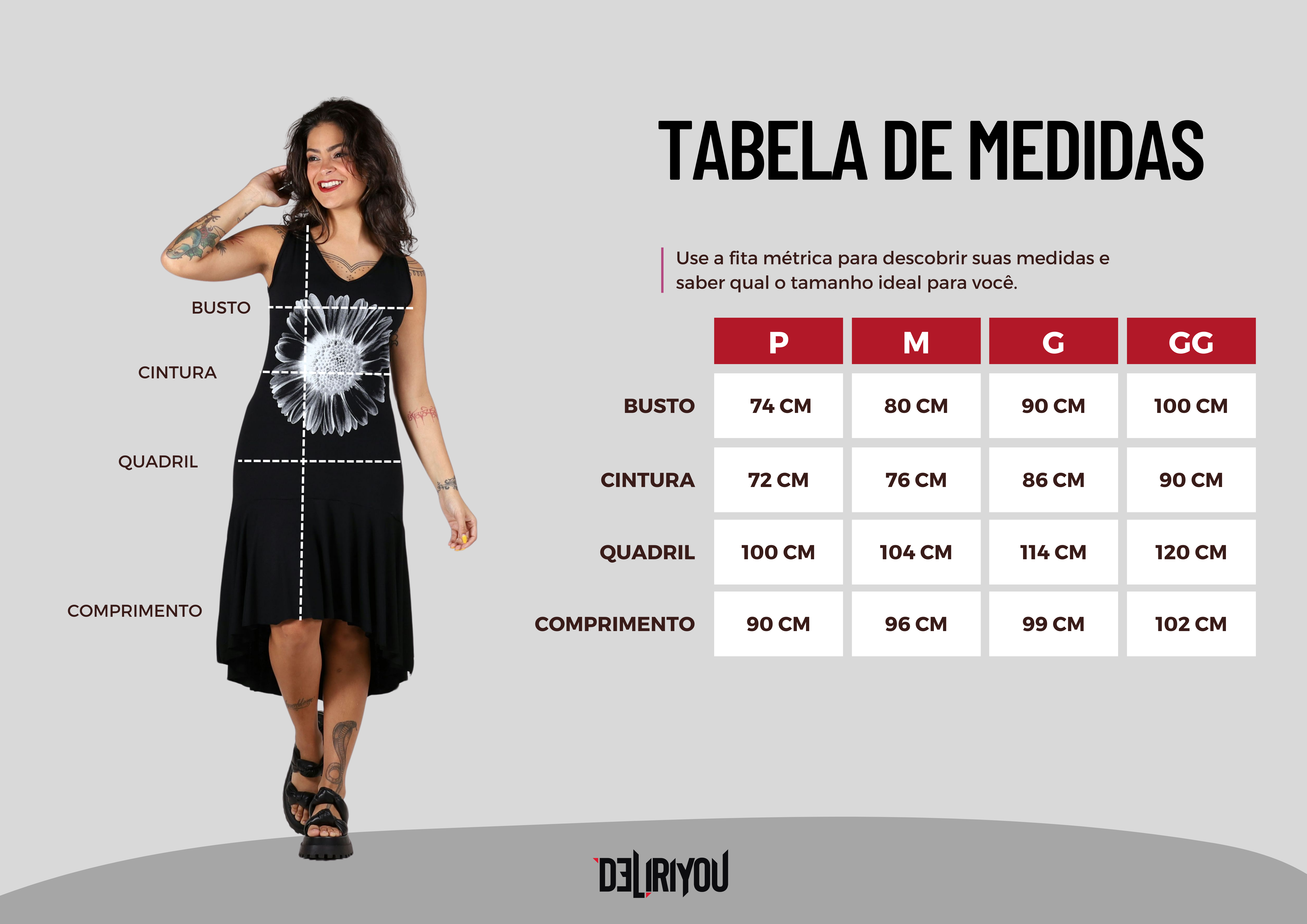 Tabela de medidas